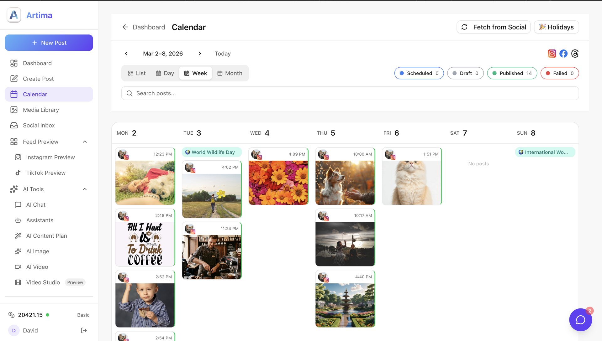 Your whole month, planned in minutes